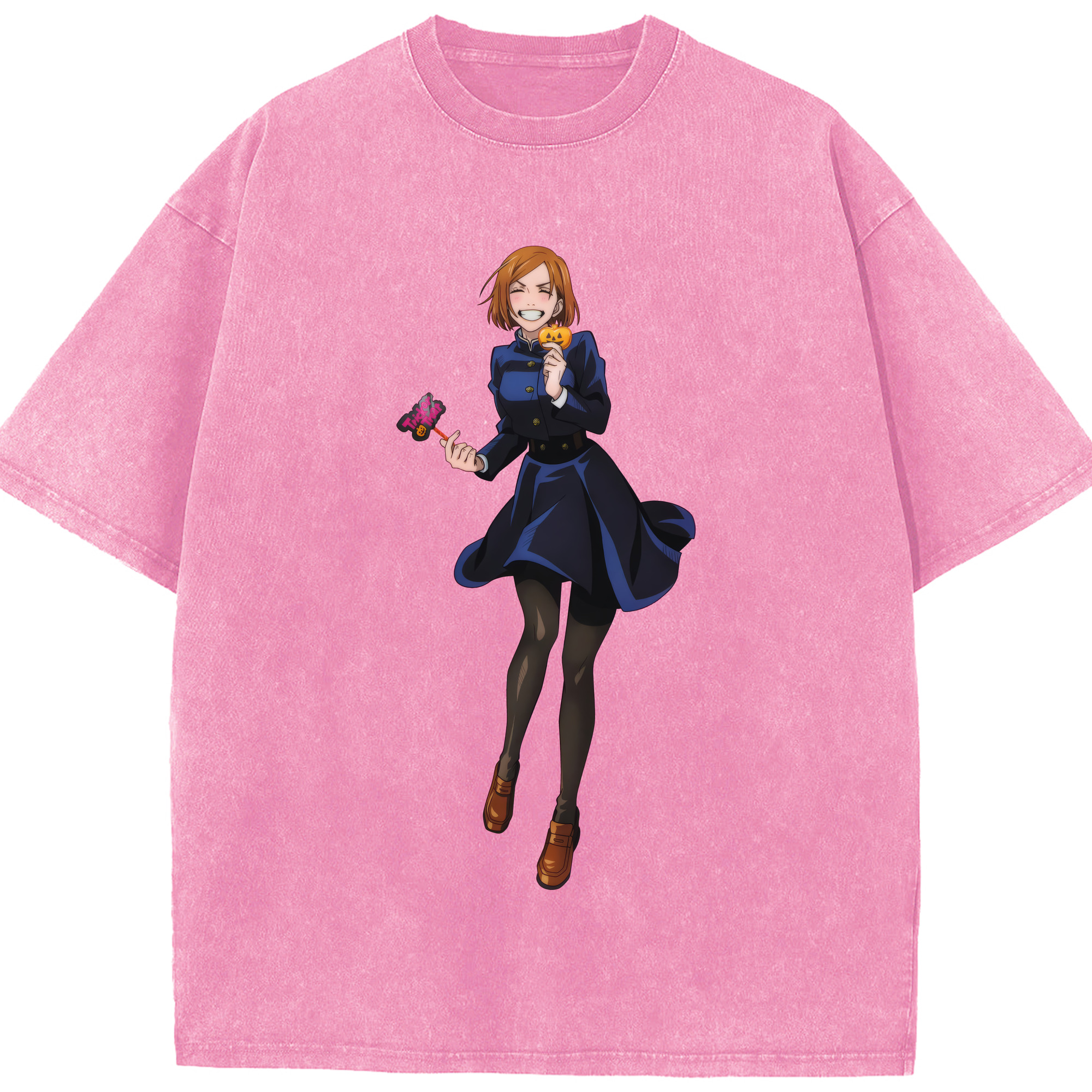 （画像用） 呪術廻戦 Jujutsu Kaisen 綿100% ヴィンテージ風 半袖Tシャツ（フロントプリント）